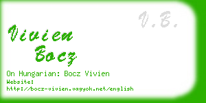 vivien bocz business card